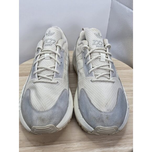 Adidas Originals ZX 22 Boost Running Shoes Cream Bliss White Mens Size 9.5 - Picture 4 of 9